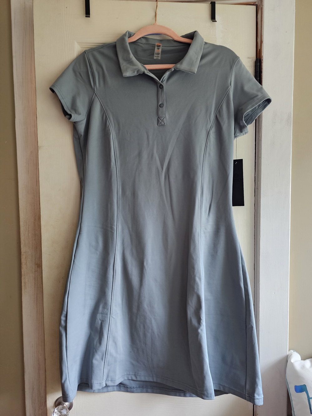 Mono B Light Blue Polo Mini Dress